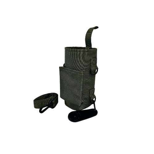 Green Magnetic Oxford holder for water bottles, phone and towels – perfect for gym use on metal racks