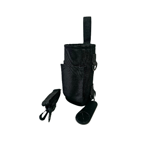 Black Magnetic Oxford holder for water bottles, phone and towels – perfect for gym use on metal racks