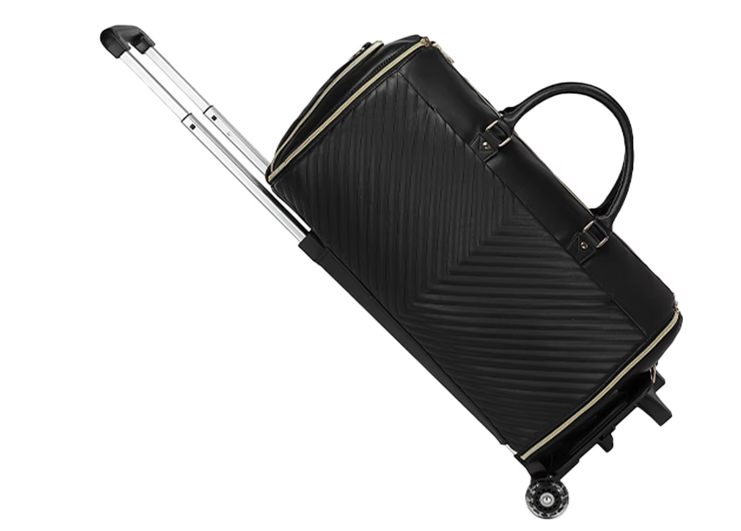 3-in-1 rolling garment duffel bag in durable PVC - designed for travel