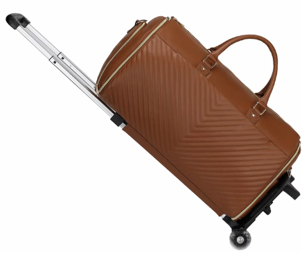 3-in-1 rolling garment duffel bag in durable PVC - designed for travel
