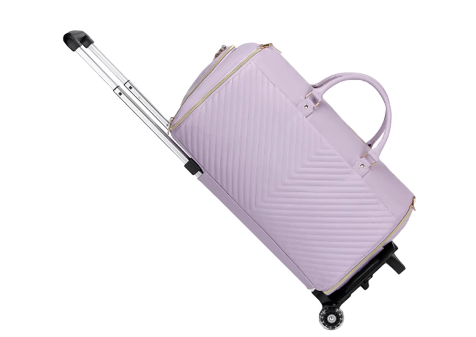 3-in-1 rolling garment duffel bag in durable PVC - designed for travel